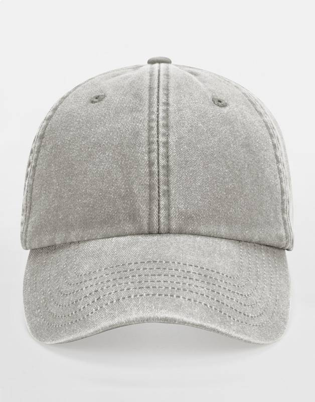 Flache Vintage-Kappe, Vintage Grau – Beechfield (1)