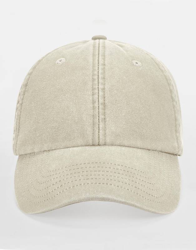 Flache Vintage-Kappe, Vintage Sand – Beechfield (1)