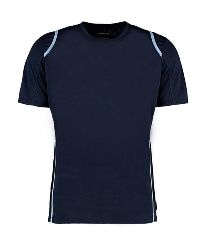 Cooltex® Contrast-T-Shirt in regulärer Passform, marineblau/hellblau – Kustom Kit (1)