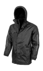 Druckbare 3-in-1-Jacke, schwarz