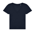 #E150 V T-Shirt /Damen, marineblau, Marine