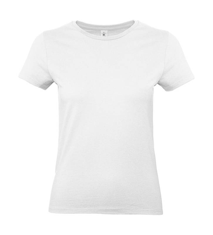 #E190 /Damen-T-Shirt, weiß – B&C (1)