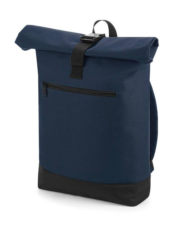 Rolltop-Rucksack, französisches Marineblau – Bagbase (1)