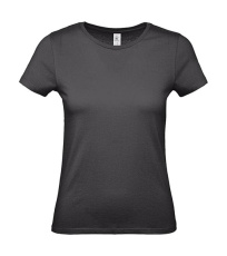 #E150 /Damen-T-Shirt, Schwarz Rein