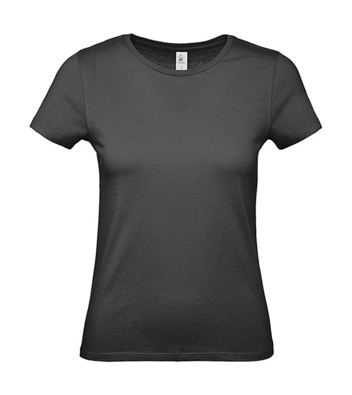 #E150 /Damen-T-Shirt, Schwarz Rein – B&C (1)