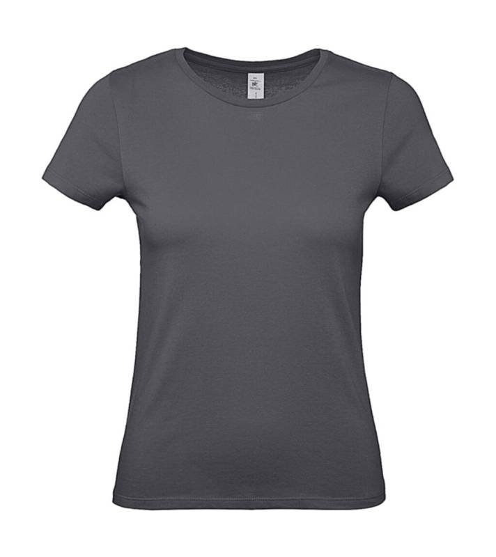 #E150 /Damen-T-Shirt, dunkelgrau – B&C (1)