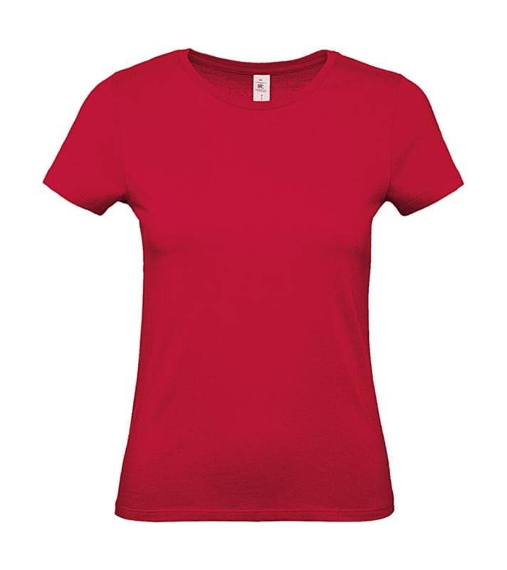 #E150 /Damen-T-Shirt, Tiefrot – B&C (1)