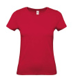 #E150 /Damen-T-Shirt, Tiefrot