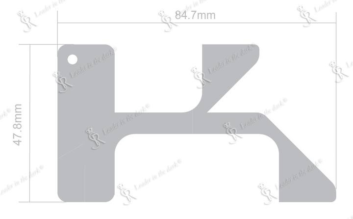Weicher Reflektor – Buchstabe K 2 | Softreflector – 1