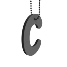Reflektierender Buchstabe C
