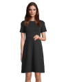 CAMILLE DRESS, Tiefschwarz
