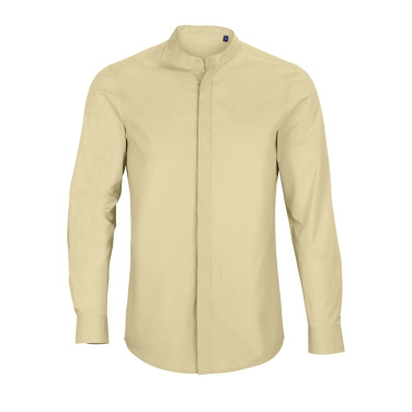 BART MEN MAO COLLAR SHIRT, Beige, 4XL, Produktbild (3)