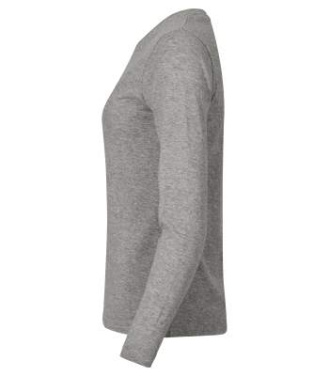 Premium L/S – T-Shirt (Damen), Graumeliert - Clique (3)