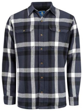 5213 LINED – Flanellhemd, Marine-Check