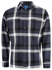5212 – Flanellhemd, marineblau kariert