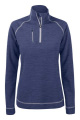 Chambers Half Zip Damen, Denim-Melange