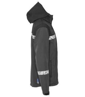 7400 9910-VIZ – Softshelljacke, Grau/Schwarz - ProJob (2)
