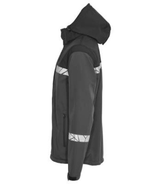7400 9910-VIZ – Softshelljacke, Grau/Schwarz - ProJob (3)