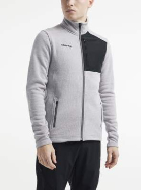 ADV Explore Heavy – Fleecejacke (Herren), Graumeliert-Schwarz - Craft (3)