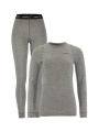 Woll-Merino-Set W, Dunkelgrau Melange