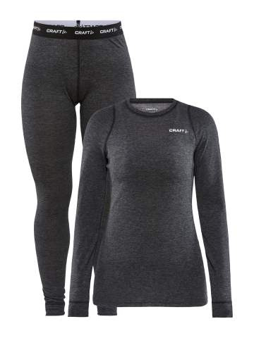 Woll-Merino-Set W, Schwarze Melange – Craft (1)