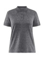 CORE Blend Shirt – Poloshirt (Damen), Dunkelgrau Melange