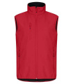 Classic Softshell – Weste, Rot