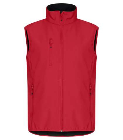Classic Softshell – Weste, Rot – Clique (1)
