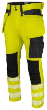 6571 – Stretchhose, EN ISO 20471 CLASS 2, Gelb/Schwarz - ProJob (2)