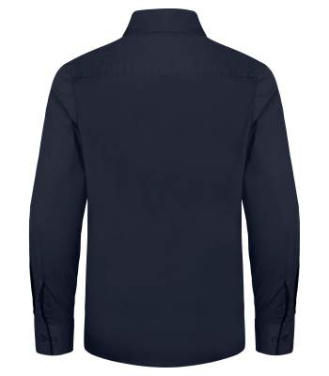Stretch L/S – Hemd, Dunkelblau – Clique (2)