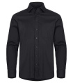 Stretch L/S – Hemd, Schwarz