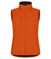 Classic Softshell – Weste (Damen), Blutorange