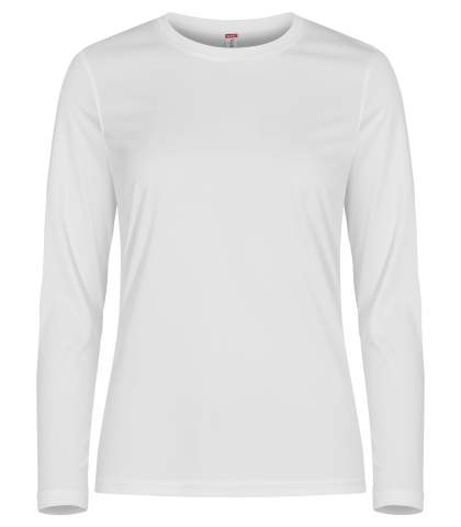 Basic Active-T L/S – T-Shirt (Damen), Weiß - Clique (1)