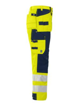 6506 – Hose, EN ISO 20471 CLASS 2, Gelb/Marineblau - ProJob (2)
