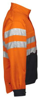 6401 EN ISO 20471 CLASS 3 – Jacke, Orange/Schwarz – ProJob (3)