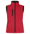 Padded Softshell – Weste (Damen), Rot