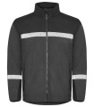 7300 9910-VIZ – Fleecejacke, Grau/Schwarz