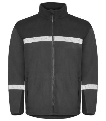 7300 9910-VIZ – Fleecejacke, Grau/Schwarz - ProJob (1)