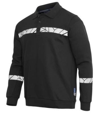 7100 POLO 9910-VIZ – Sweatshirt, Schwarz - ProJob (4)