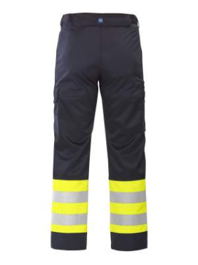 6507 DRIVER EN ISO 20471 CLASS 1 – Hose, Gelb/Marineblau – ProJob (2)
