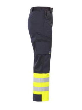 6507 DRIVER EN ISO 20471 CLASS 1 – Hose, Gelb/Marineblau – ProJob (4)