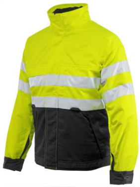 6407 EN ISO 20471 CLASS 3 – Wattierte Jacke, Gelb/Schwarz – ProJob (2)