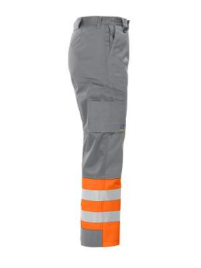 6507 DRIVER EN ISO 20471 CLASS 1 – Hose, Orange/Grau – ProJob (4)