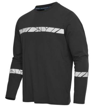 7002 LONG SLEEVE 9910-VIZ – T-Shirt, Schwarz - ProJob (2)