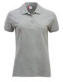 Manhattan – Poloshirt (Damen), graue Melange