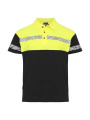 7003 9910-VIZ – Poloshirt, Schwarz/Gelb