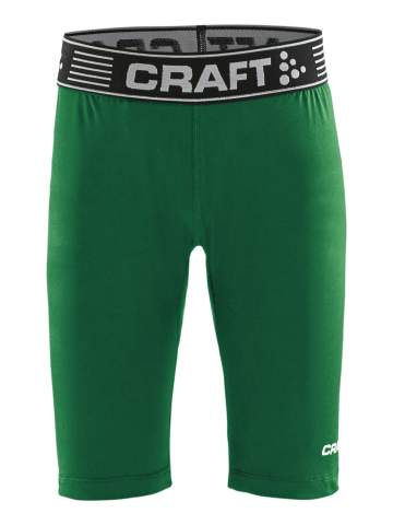 Pro Control Compression Tights – Shorts (Kinder), Team Grün - Craft