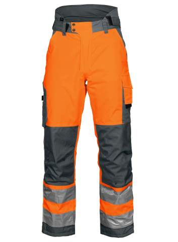6514 – Hose, EN ISO 20471 CLASS 2, Orange/Grau - ProJob (1)