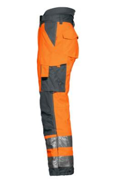 6514 – Hose, EN ISO 20471 CLASS 2, Orange/Grau - ProJob (4)