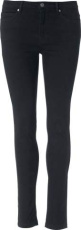 5-Pocket Stretch Damen, Schwarz